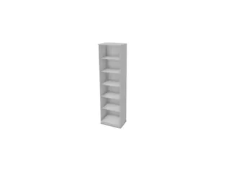 kantoorstelling,HxBxD 2225x600x445mm,MP-lichtgrijs - 2