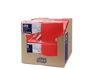 Tork 477861 Soft Lunchservet Advanced Rood 33x33cm - 3