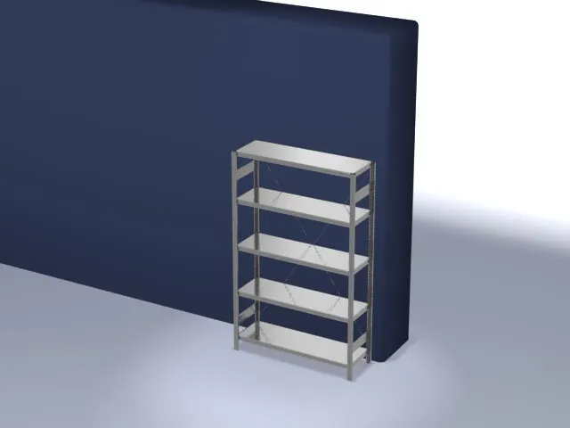 systeemstelling,grondveld,HxBxD 2000x1360x435mm,vakl. 180kg