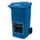 verrijdbare zoutbak,240l,HxBxD 1075x580x730mm,HDPE,blauw,deksel blauw