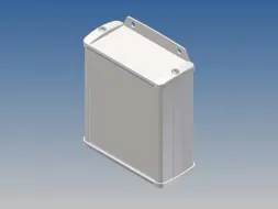 Aluminium Behuizing - WIT - 100x85.8x36.9mm - Met Flens