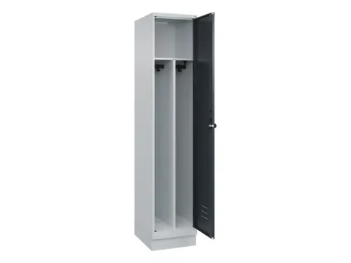 locker voor scheiding van kleding,HxBxD 1950x400x500mm,1vak