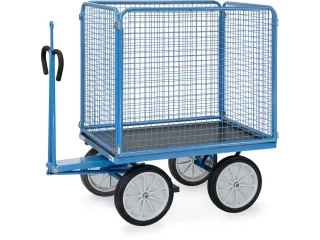 Handtrekwagen Trekoog 6444vz 1000kg 1200x800mm Massief Rubber - 1