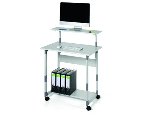 Verrijdbaar Computermeubel Trolley 80 VH Grijs