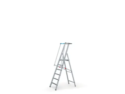 Platformladder Aluminium Bordes H X B X D 1580X 400X 400Mm 6Treden