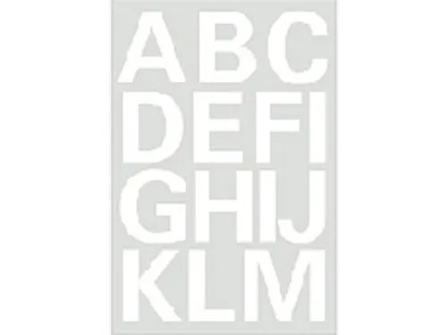 Etiket Herma 4169 25mm Letters A-Z Wit Folie 28 stuks