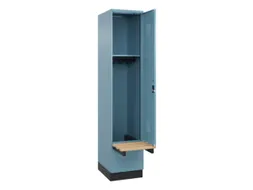 locker met bank,HxBxD 1950x400x815mm,1vak,vak B 400mm,cilinderslot