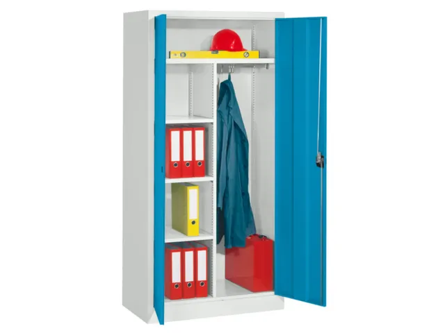 dossier-/kledingkast,HxBxD 1950x1000x600mm,RAL7035,front RAL5012