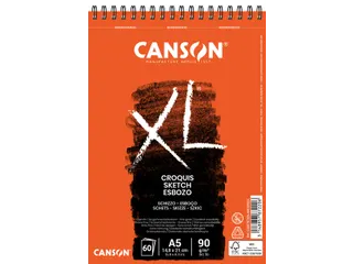 Schetsblok Canson XL A5 60 vel 90gr spiraal - 1