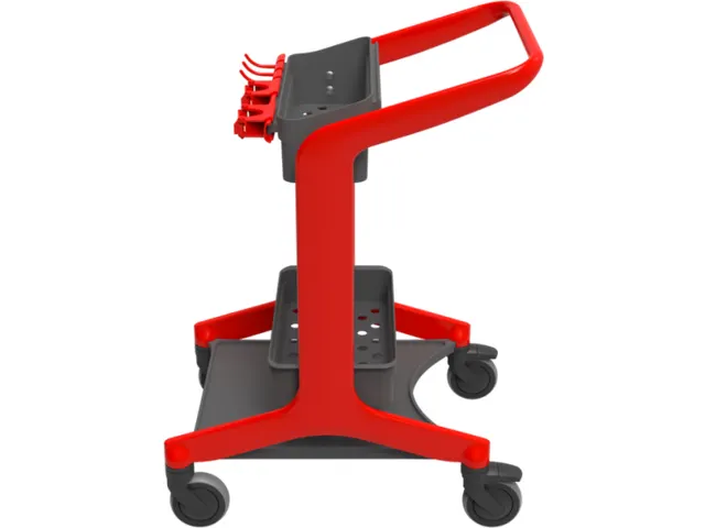 Vikan HyGo Mobile Cleaning Station Rood