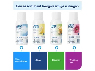 Tork 256055 Luchtverfrisser Spray Dispenser Grijs A1 - 3