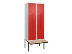 Z-garderobekast,HxBxD 2120x800x815mm,4vak,vak B 400mm,cil.-slot