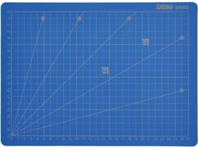 Desq 5690 Professionele snijmat 22x30cm A4 Blauw 5-laags
