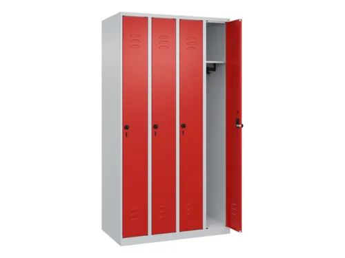 locker,HxBxD 1850x1000x500mm,4vak,vak B 250mm,draaigrendel