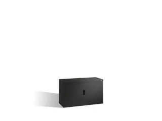jaloeziedeurkast,HxBxD 695x1200x420mm,1xStalen bodem,rolluik RAL7021 - 1