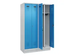 locker voor scheiding van kleding,HxBxD 1950x1200x500mm,4vak