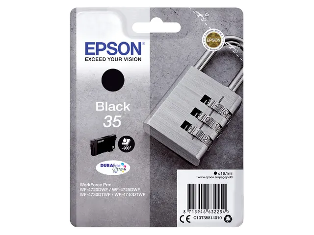 Inktcartridge Epson 35 T3581 Zwart C13T35814010