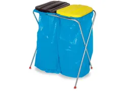 Lichte Afvalverzamelaar 2x70/120 liter 810x660x410mm Deksel