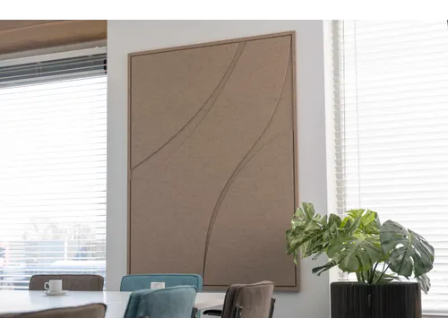 Acoustic Art FLOW XL 160x120cm Bruin Akoestisch kunstwerk Organisch