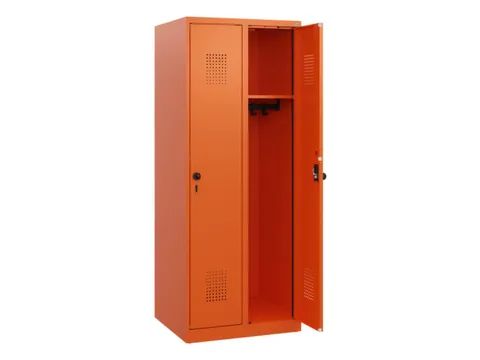 schoollocker,HxBxD 1530x600x500mm,2vak,vak B 300mm,draaigrendel