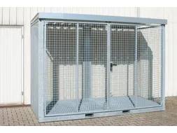 gasflessendepot,v. 78xØ 230mm fles,HxBxD 2260x3135x1570mm,m. deksel