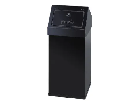 Afvalbak Carro-Push 110 Liter Zwart