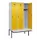 locker met bank,HxBxD 2120x1200x815mm,3vak,vak B 400mm,draaigrendel