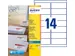 Etiket Avery J8163-40 99.1x38.1mm wit 560stuks