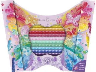 Kleurpotloden Faber-Castell sparkle 12 standaard kleuren + 8 pastel kl - 8