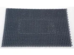 Schoonloopmat Grof Vuil Ldpe 57x86 Donkergrijs