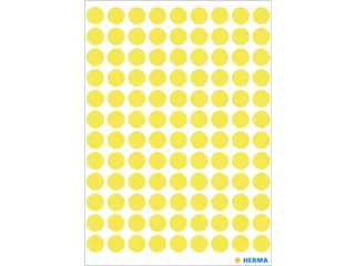 HERMA 1834 Multipurpose etiketten Rond 8mm Fluor Geel 540 stuks - 2