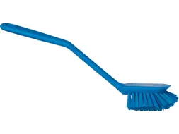 Afwasborstel Vikan klein 280mm blauw Medium vezel