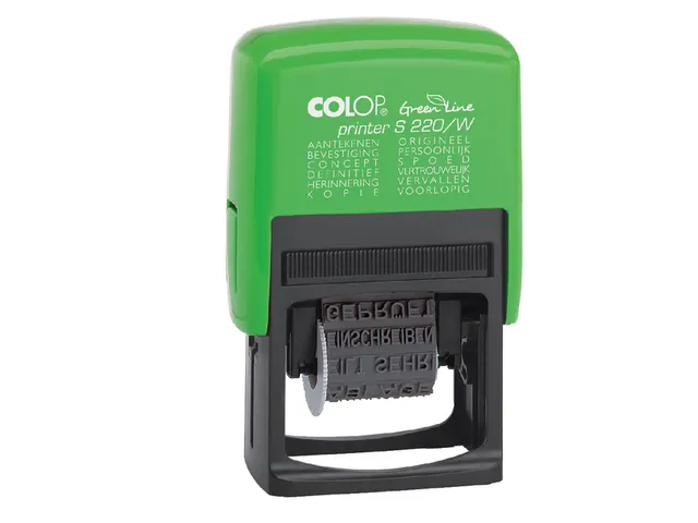Tekststempel Colop Printer S 220/W Green Line 12 teksten