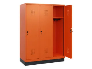 schoollocker,HxBxD 1630x1200x500mm,3vak,vak B 400mm,draaigrendel - 1