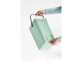 Afvalemmer Sort & Go 12 Liter Jade Lichtgroen - 7