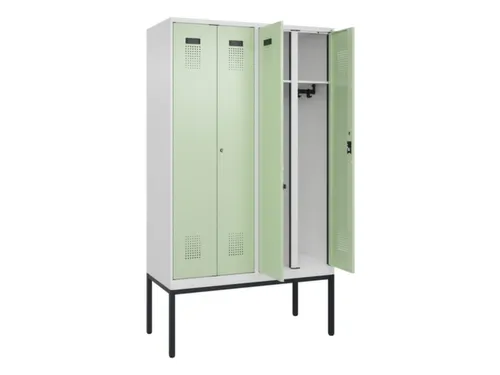 locker voor scheiding van kleding,HxBxD 2120x1200x500mm,4vak