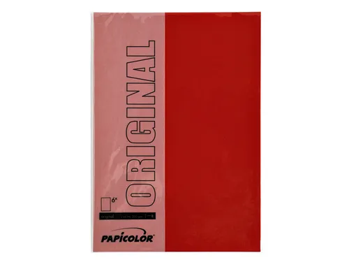 Kopieerpapier Papicolor A4 100gr 12 vel rood