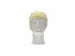Haarnet Pp Non Woven Baret Geel 53cm 'clip Cap' maat L 1000 stuks