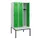 locker met bank,HxBxD 1950x900x815mm,3vak,vak B 300mm,draaigrendel