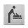 Pictogram Alco RVS 90x90x1mm - WC baby ruimte -