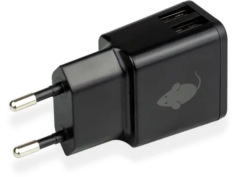 Dual Usb Oplader - Zwart