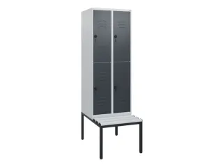 Dubbeldekse dekenkist,HxBxD 1950x600x815mm,2x2vak.,vak B 300mm - 1
