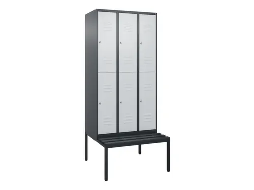 Dubbeldekse dekenkist,HxBxD 2120x900x815mm,3x2vak.,vak B 300mm