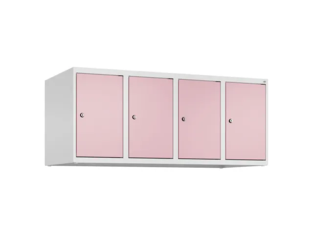 opzetkast,v. locker,4vak.,vak B 300mm,HxBxD 500x1200x500mm