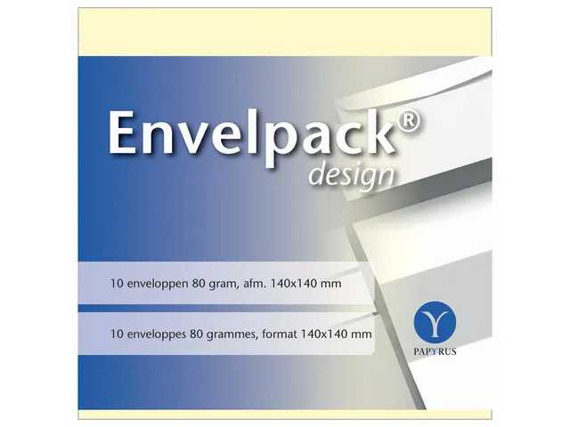 Envelop Papyrus Envelpack Design vierkant 140x140mm ivoor 894410 10 st