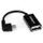 12 cm rechtshoekige micro-USB-naar-USB-OTG-hostadapter M/F