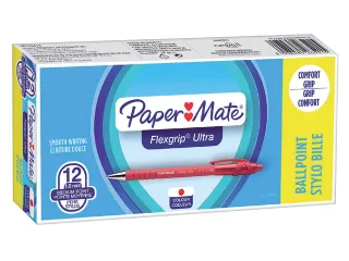 Balpen Paper Mate Flexgrip Ultra medium rood - 4