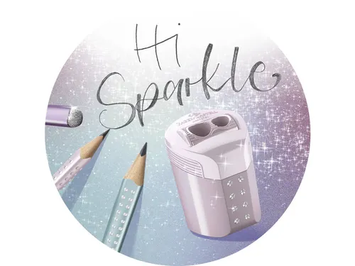 Potlood Faber-Castell Grip sparkle ocean metallic