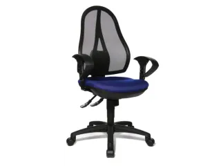 Bureaustoel Zitting Blauw Netrug Zwart Zitting H X B X D 430-510X 480X - 1