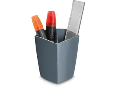 Potloodbakje Met 2 Vakken, Grijs